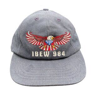 IBEW International Brotherhood of Electrical Ball Cap Blue Eagle No 984 Mens